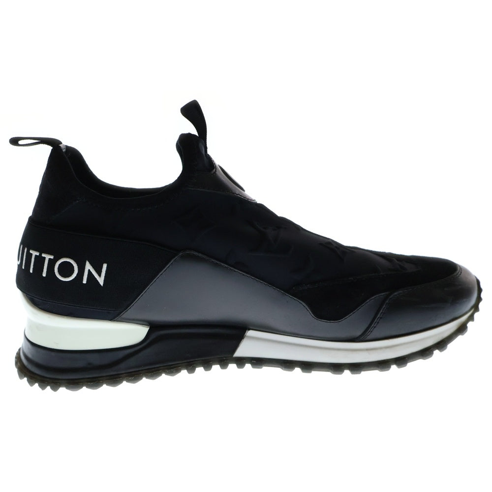 LOUIS VUITTON(ルイヴィトン) 22AW ランアウェイ ライン 日本限定 モノグラムパターン レザー スニーカー シューズ ダークネイビー/ブラック レディース 1AB3GF