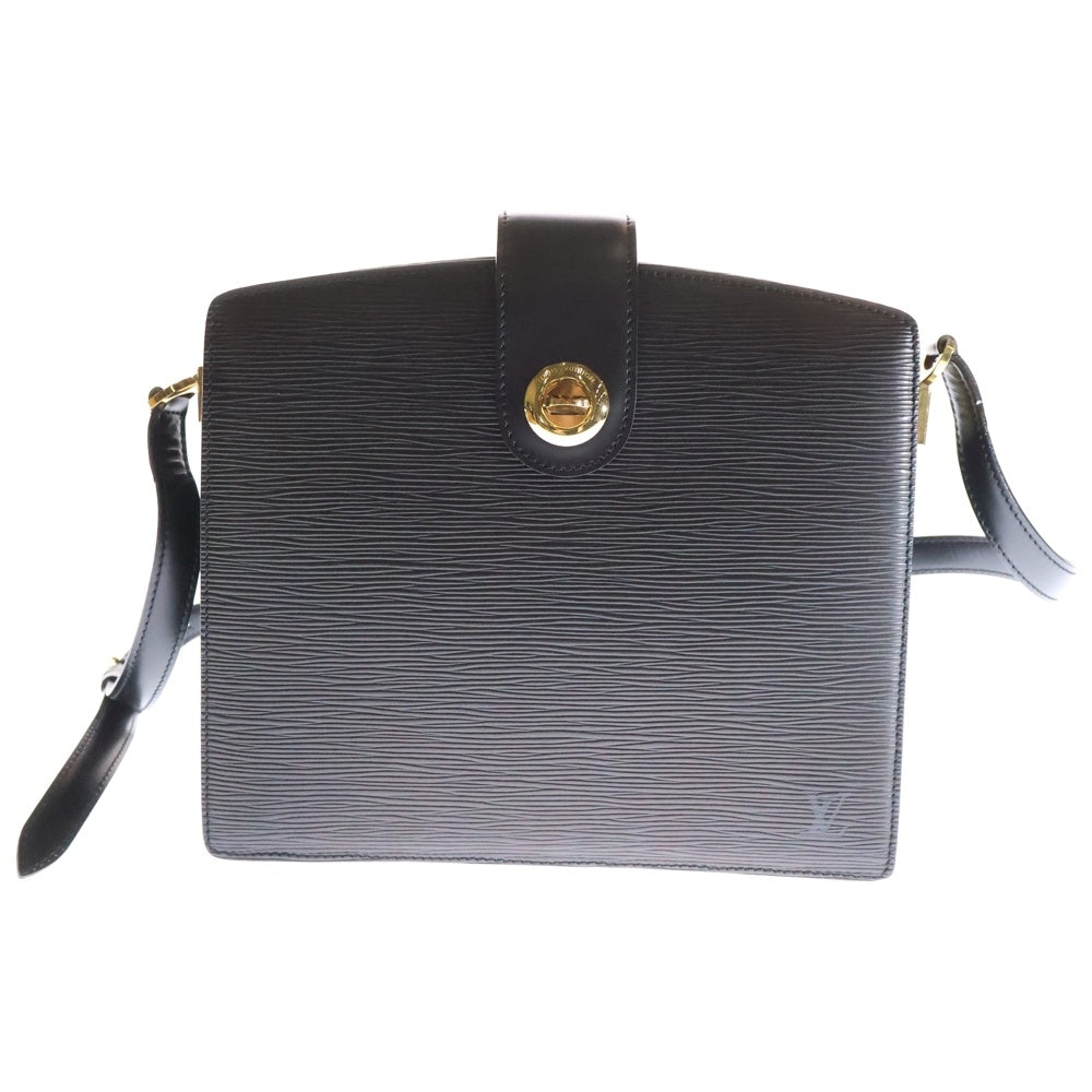 LOUIS VUITTON(ルイヴィトン) エピ カプチン レザーショルダーバッグ ブラック ゴールド金具 M52342