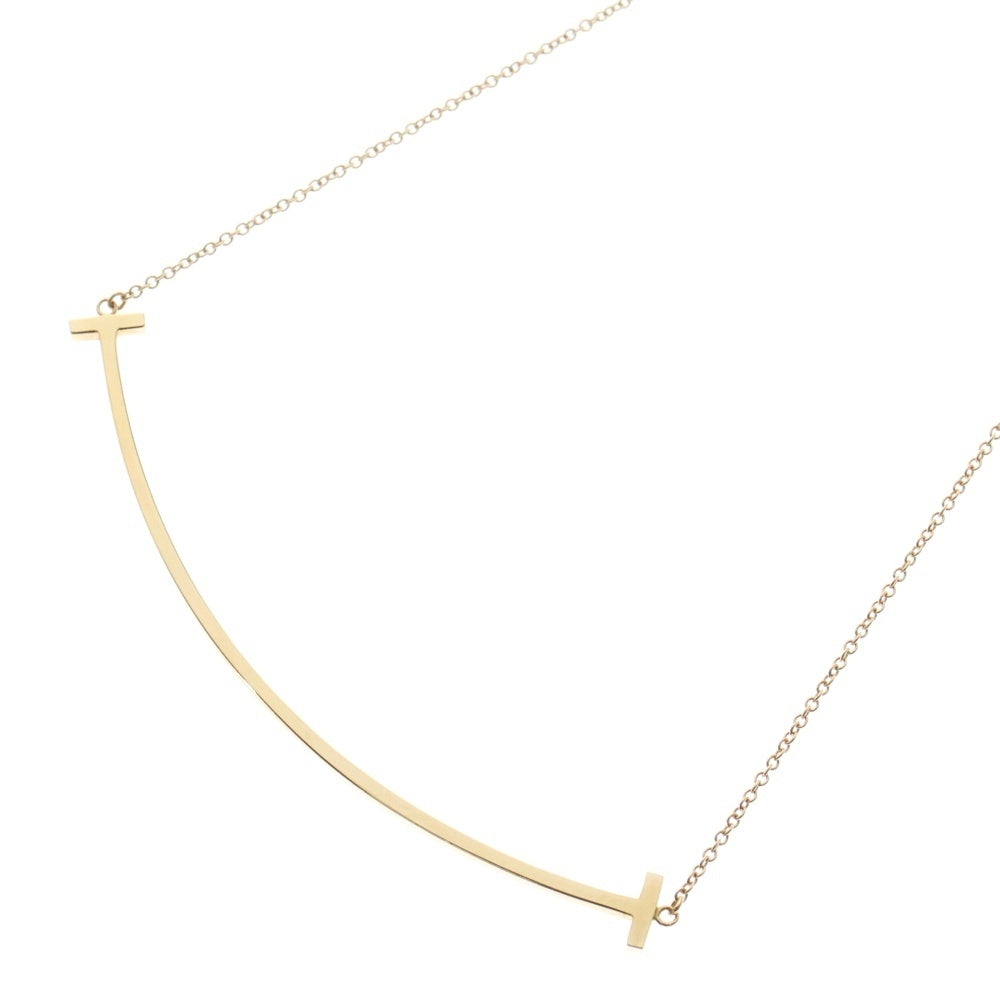 TIFFANY&Co(ティファニー) Tスマイル ラージ ネックレス ペンダント ピンクゴールド Au750YG 3.8g