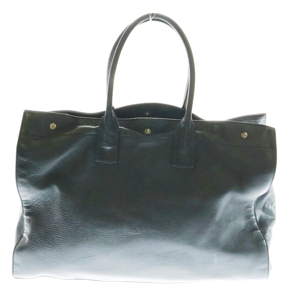 SAINT LAURENT PARIS(サンローランパリ) RIVE GAUCHE リヴゴーシュ トートバッグ ブラック レザー ハンドバッグ 587273
