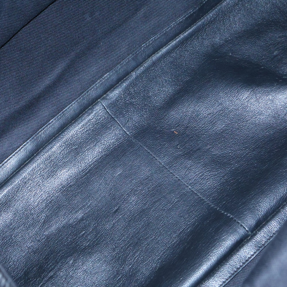 SAINT LAURENT PARIS(サンローランパリ) RIVE GAUCHE リヴゴーシュ トートバッグ ブラック レザー ハンドバッグ 587273