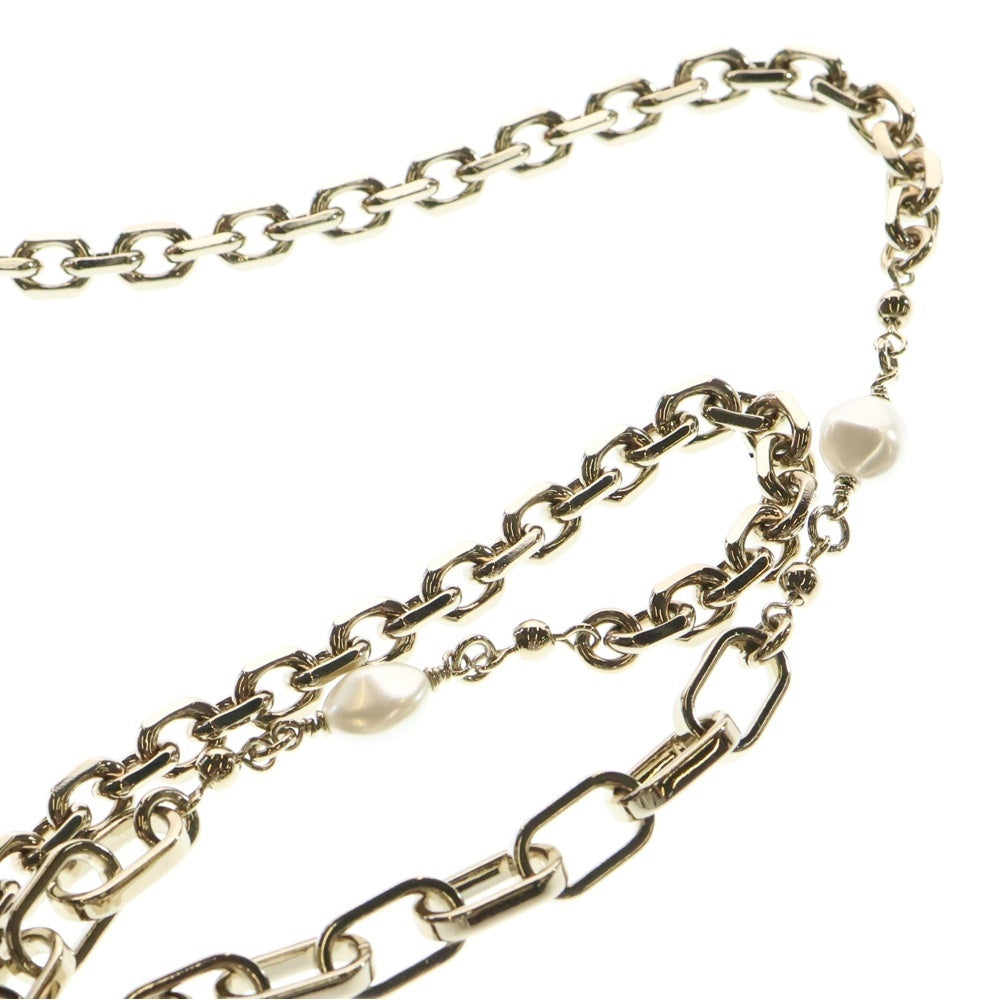 DIOR(ディオール) レディディオール フォンポーチ ショルダーバッグ ミニバッグ チェーンバッグ ブラック ゴールド金具 ラムスキン