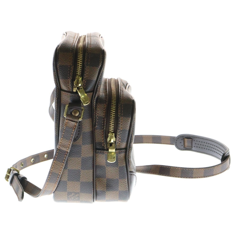 LOUIS VUITTON(ルイヴィトン) ダミエ アマゾン SPオーダー ショルダーバッグ ミニバッグ ブラウン ゴールド金具 レザー×PVC N48074