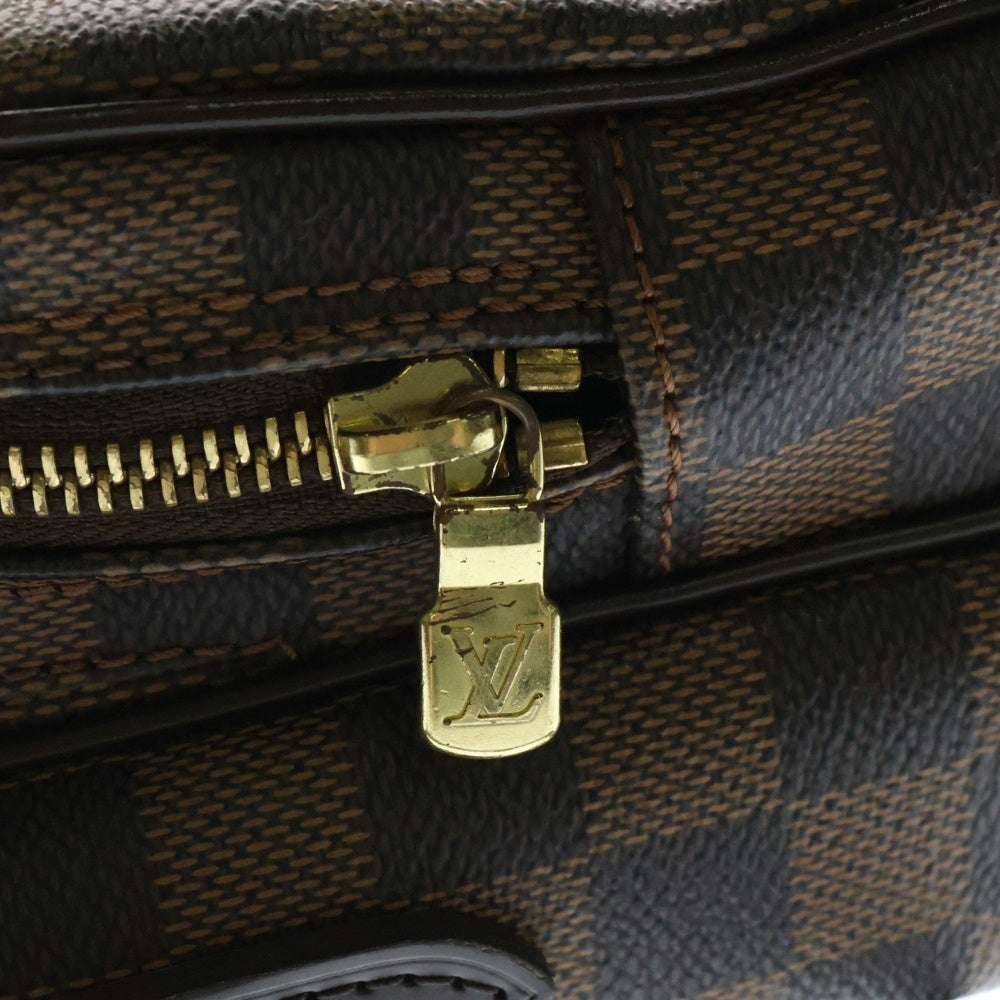 LOUIS VUITTON(ルイヴィトン) ダミエ アマゾン SPオーダー ショルダーバッグ ミニバッグ ブラウン ゴールド金具 レザー×PVC N48074