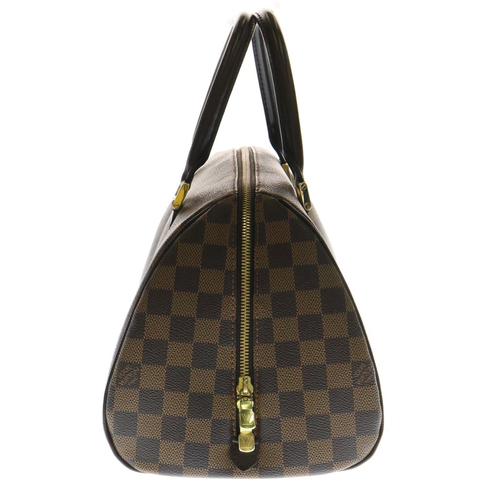 LOUIS VUITTON(ルイヴィトン) ダミエ リベラMM ハンドバッグ ブラウン レザー×PVC ゴールド金具 N41434
