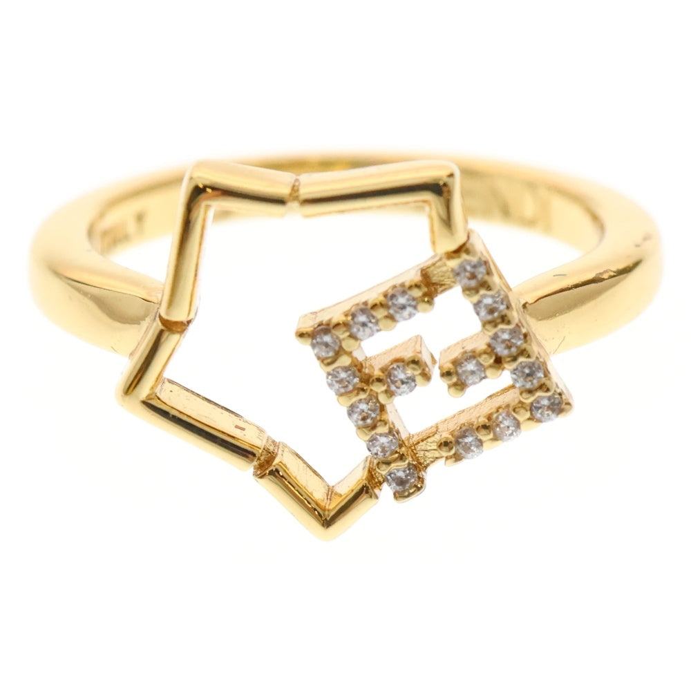 FENDI(フェンディ) FFスターリング ラインストーン ゴールド GP #S