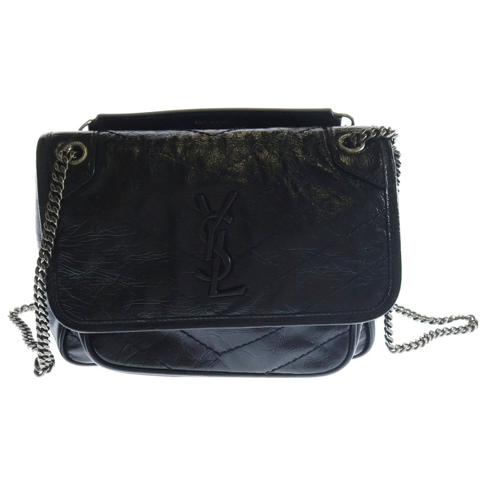 SAINT LAURENT PARIS(サンローランパリ) ニキ チェーンショルダーバッグ ブラック レザー 633151