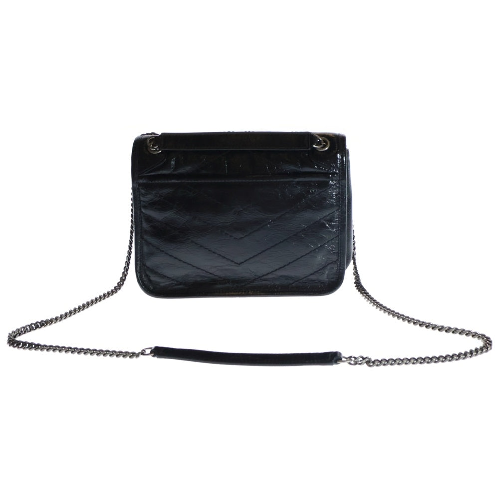 SAINT LAURENT PARIS(サンローランパリ) ニキ チェーンショルダーバッグ ブラック レザー 633151