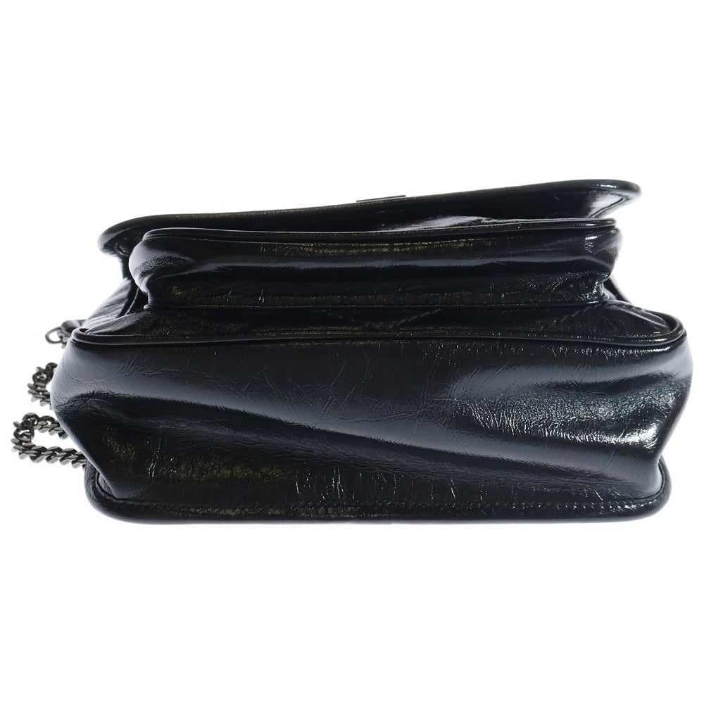 SAINT LAURENT PARIS(サンローランパリ) ニキ チェーンショルダーバッグ ブラック レザー 633151