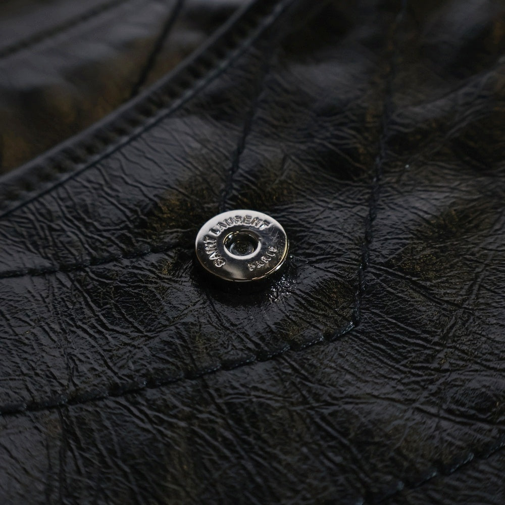 SAINT LAURENT PARIS(サンローランパリ) ニキ チェーンショルダーバッグ ブラック レザー 633151