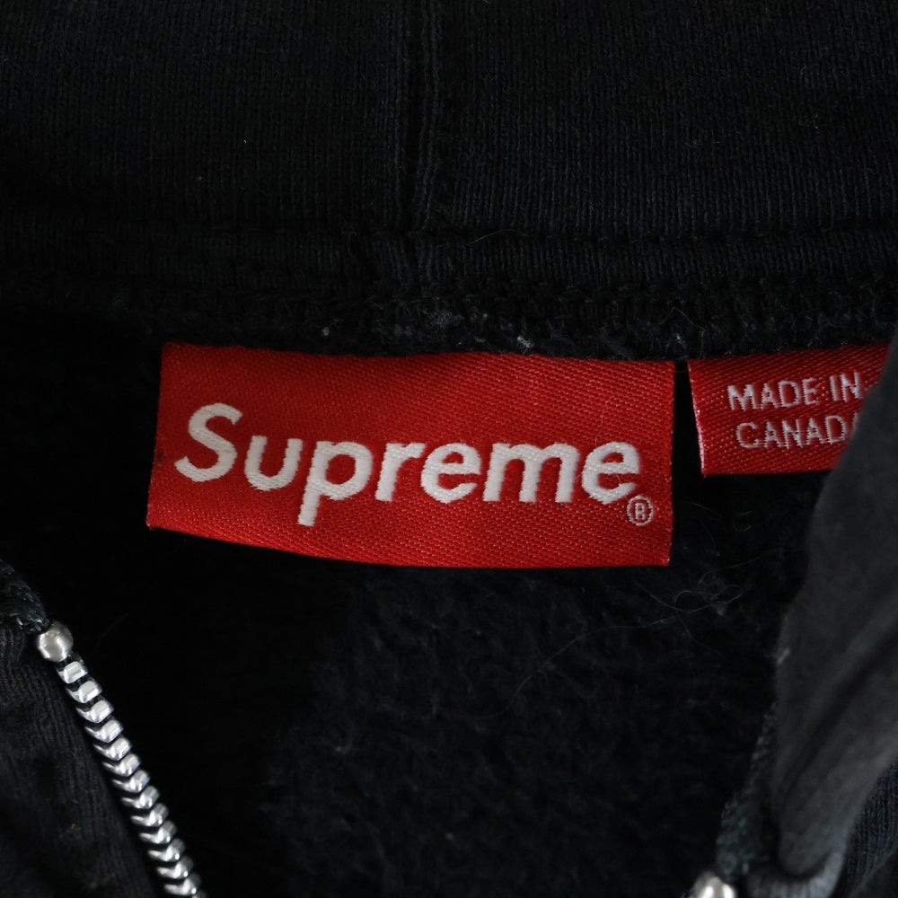 SUPREME(シュプリーム) 21AW The Crow Zip Up Hooded Sweatshirt ザ クロウ グラフィックプリント ジップアップスウェットパーカー フーディー ブラック