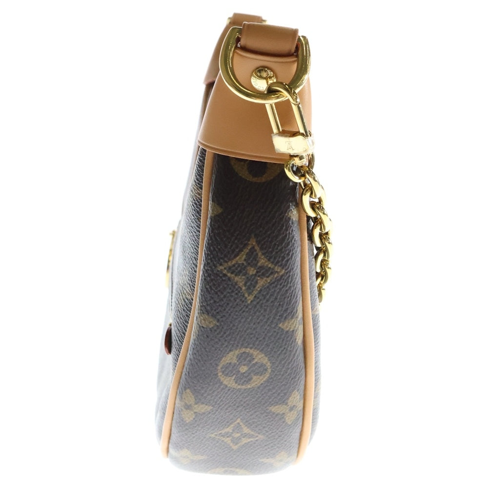 LOUIS VUITTON(ルイヴィトン) ループ モノグラム PVC レザー 2WAY チェーン ハンド ショルダーバッグ ゴールド金具 ブラウン M81098