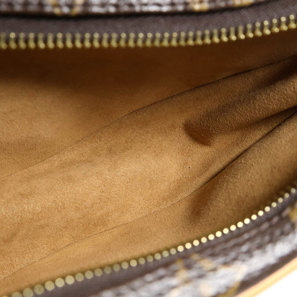 LOUIS VUITTON(ルイヴィトン) ループ モノグラム PVC レザー 2WAY チェーン ハンド ショルダーバッグ ゴールド金具 ブラウン M81098
