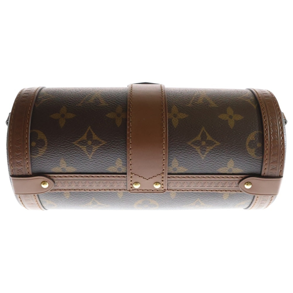 LOUIS VUITTON(ルイヴィトン) パピヨントランク モノグラム PVC レザー チェーンショルダーバッグ ゴールド金具 ブラウン M57835