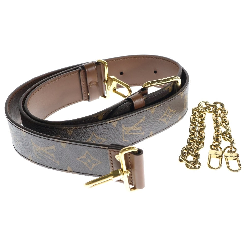LOUIS VUITTON(ルイヴィトン) パピヨントランク モノグラム PVC レザー チェーンショルダーバッグ ゴールド金具 ブラウン M57835