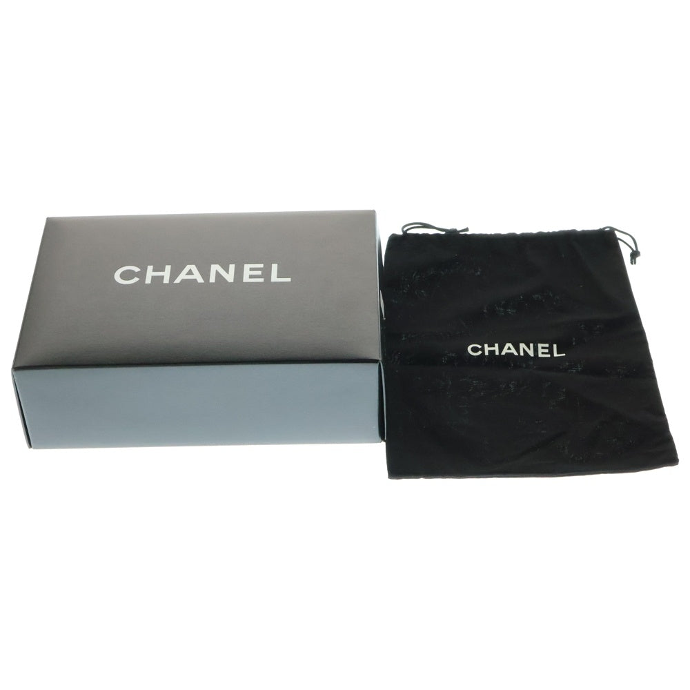 CHANEL(シャネル) ココマーク ハーフムーン キャビアスキン レザーチェーンショルダーバッグ ブラック レディース