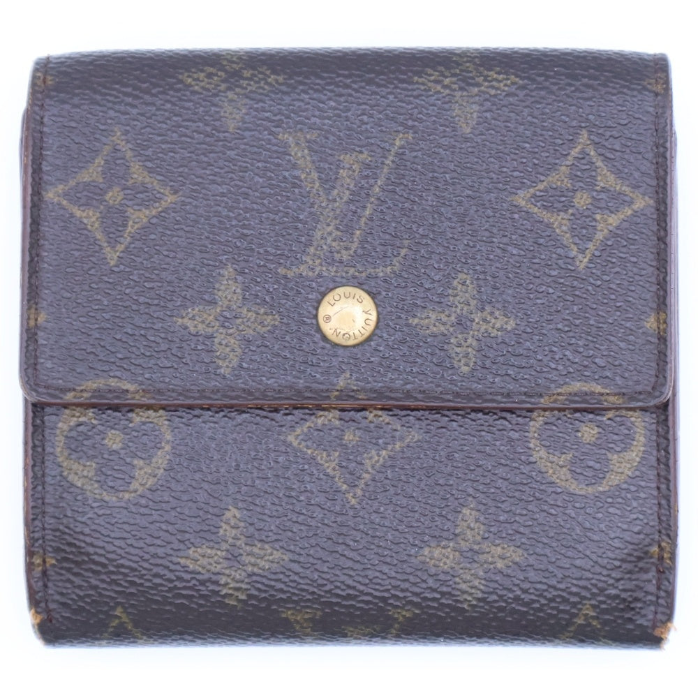 LOUIS VUITTON(ルイヴィトン) ポルトモネ ビエ カルトクレディ モノグラム コンパクトウォレット 三つ折り財布 ゴールド金具 ブラウン M61652