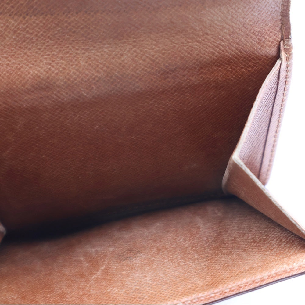 LOUIS VUITTON(ルイヴィトン) ポルトモネ ビエ カルトクレディ モノグラム コンパクトウォレット 三つ折り財布 ゴールド金具 ブラウン M61652