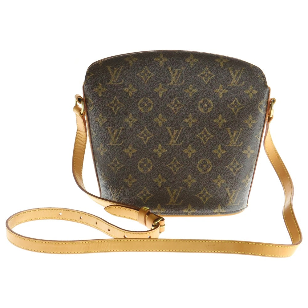 LOUIS VUITTON(ルイヴィトン) モノグラム ドルーオ ショルダーバッグ ブラウン レザー×PVC ゴールド金具 M51290