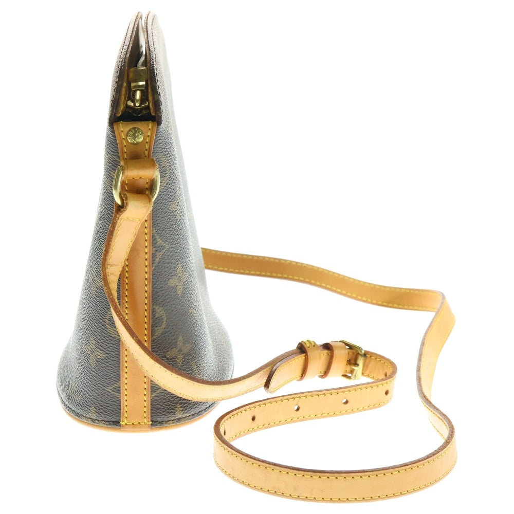 LOUIS VUITTON(ルイヴィトン) モノグラム ドルーオ ショルダーバッグ ブラウン レザー×PVC ゴールド金具 M51290