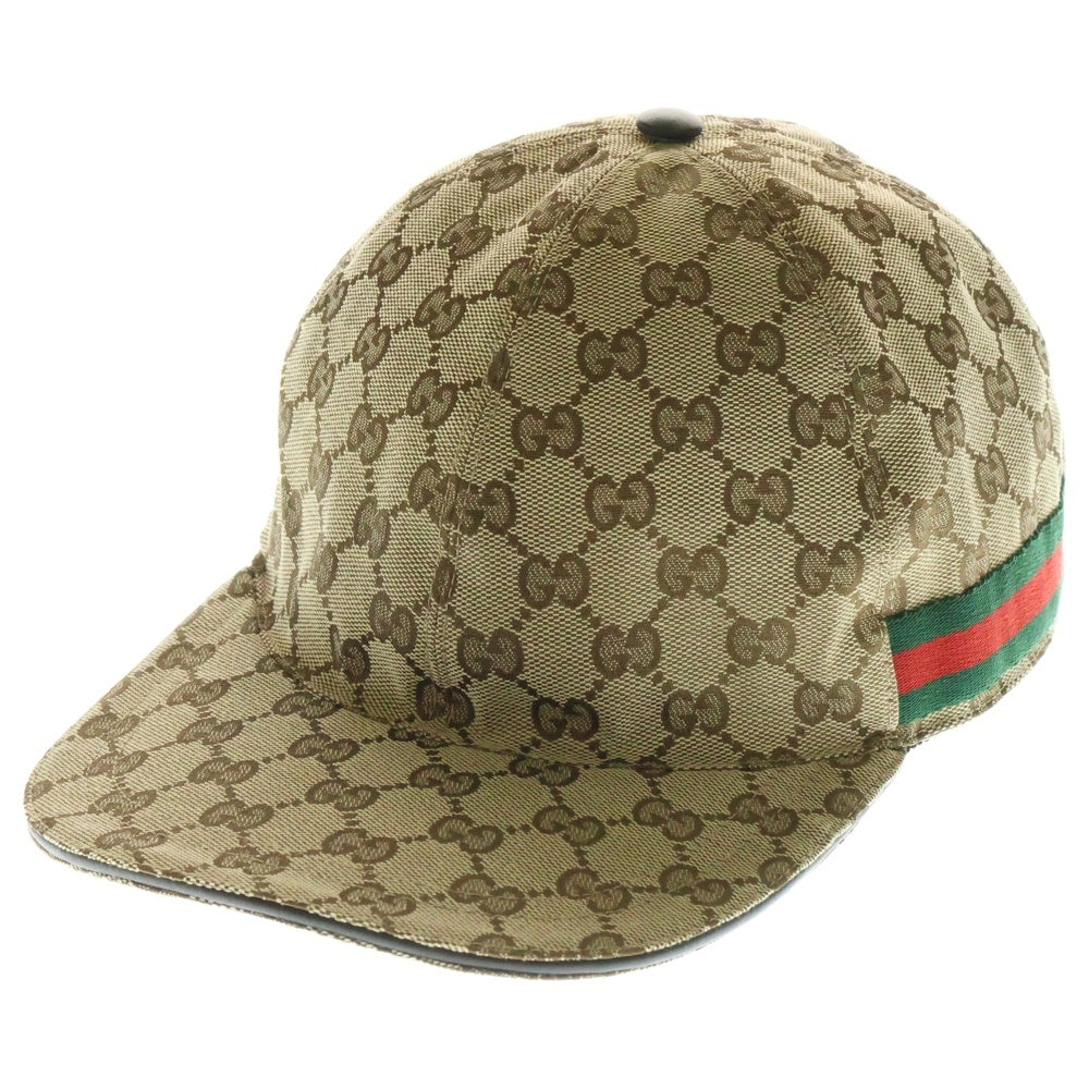GUCCI(グッチ) GGキャンバス ベースボース キャップ ベージュ キャンバス 200035