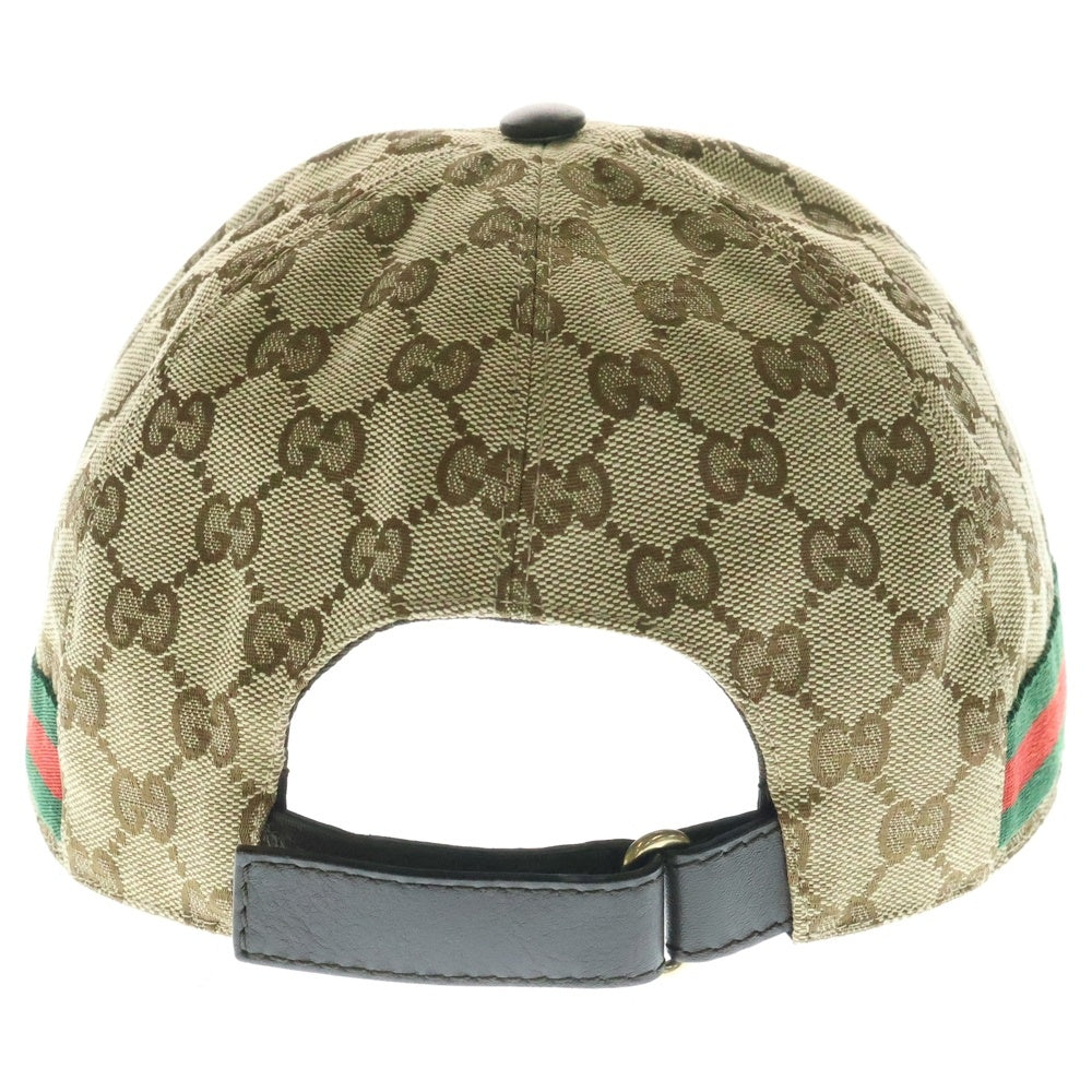 GUCCI(グッチ) GGキャンバス ベースボース キャップ ベージュ キャンバス 200035