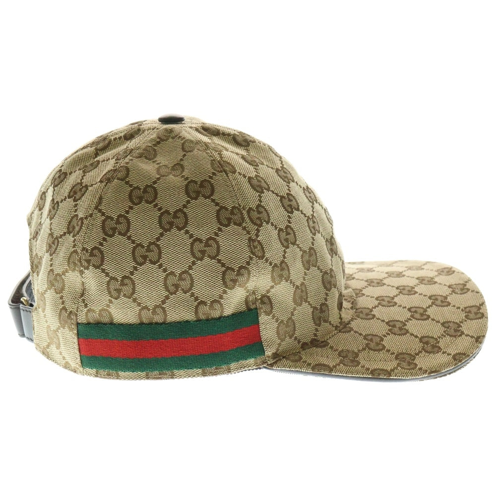 GUCCI(グッチ) GGキャンバス ベースボース キャップ ベージュ キャンバス 200035