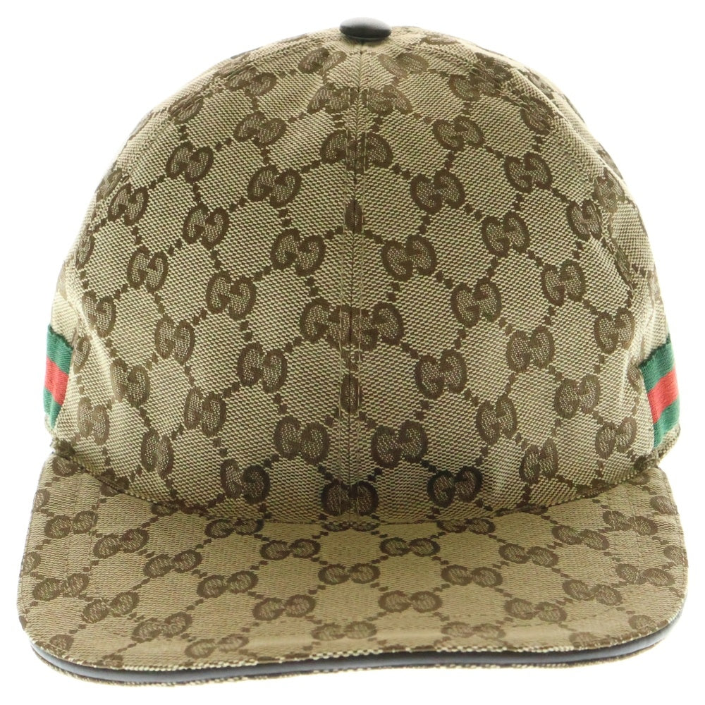 GUCCI(グッチ) GGキャンバス ベースボース キャップ ベージュ キャンバス 200035