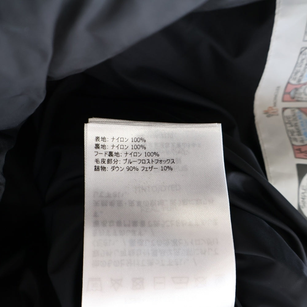 MONCLER(モンクレール) 20AW NEW BYRON ニューバイロン フーデッド ジップアップ ダウンジャケット ブラック F29541A58622 68352