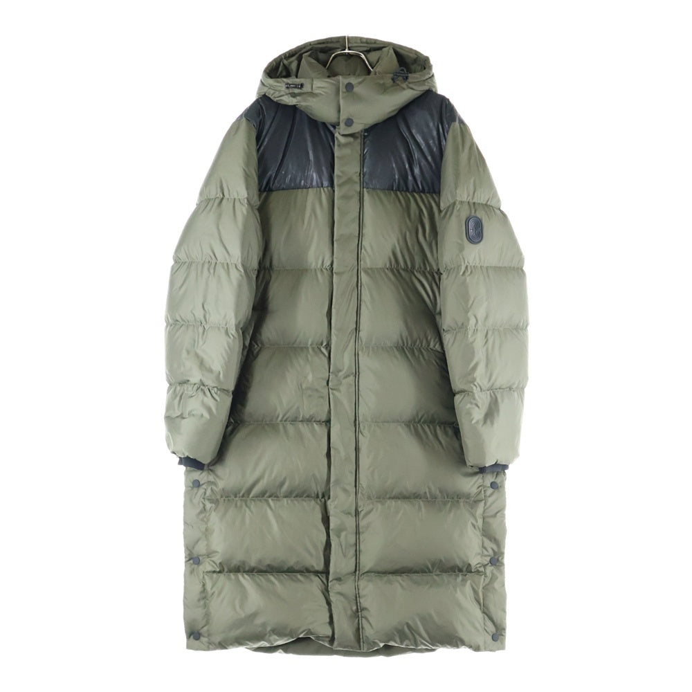 COACH(コーチ) Long Puffer Jacket ロング パッファー シグネチャー フーデッド ジップアップ 中綿 ジャケット コート カーキ CK519