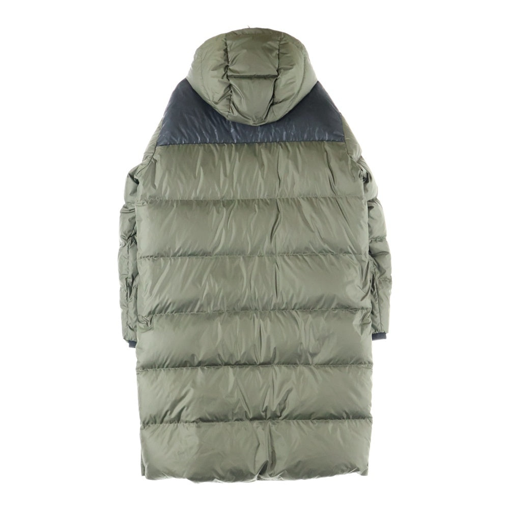 COACH(コーチ) Long Puffer Jacket ロング パッファー シグネチャー フーデッド ジップアップ 中綿 ジャケット コート カーキ CK519