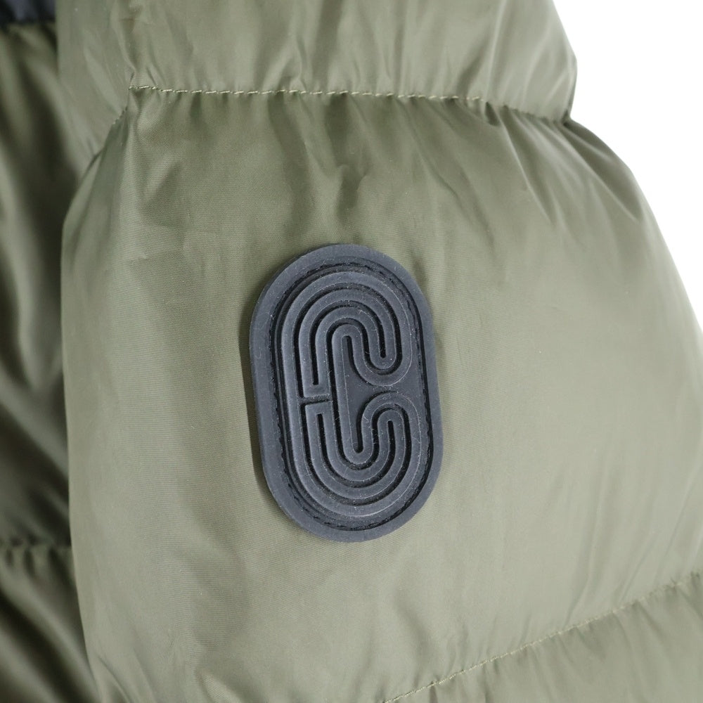 COACH(コーチ) Long Puffer Jacket ロング パッファー シグネチャー フーデッド ジップアップ 中綿 ジャケット コート カーキ CK519