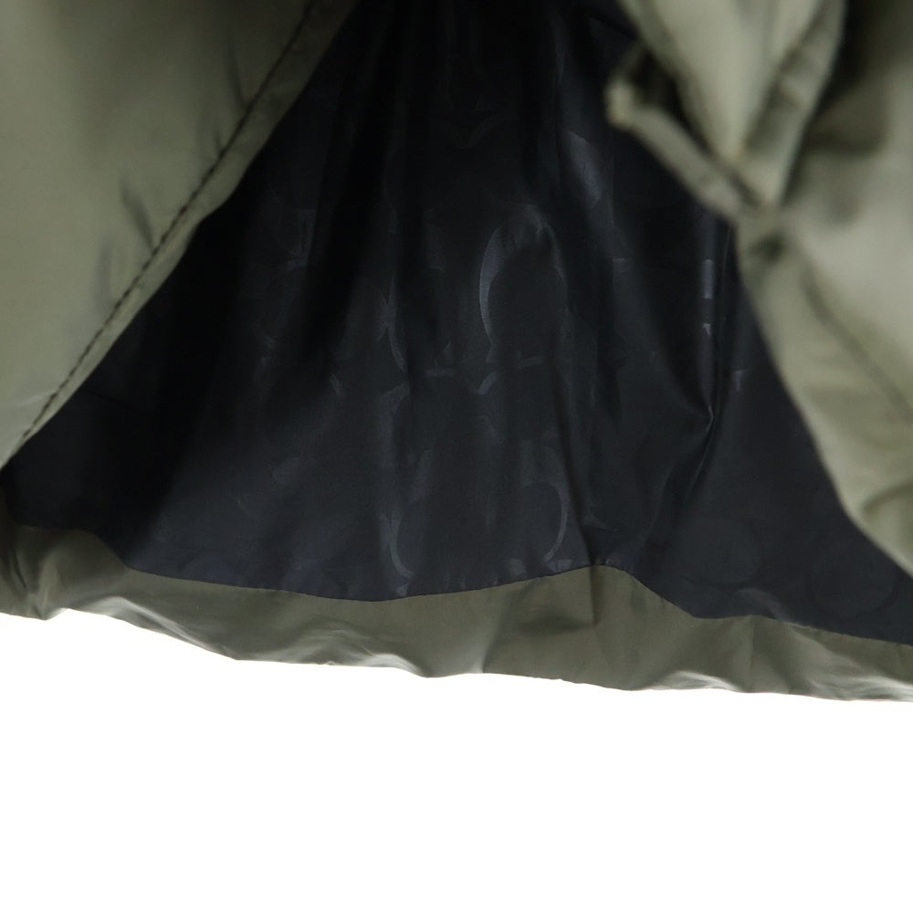 COACH(コーチ) Long Puffer Jacket ロング パッファー シグネチャー フーデッド ジップアップ 中綿 ジャケット コート カーキ CK519
