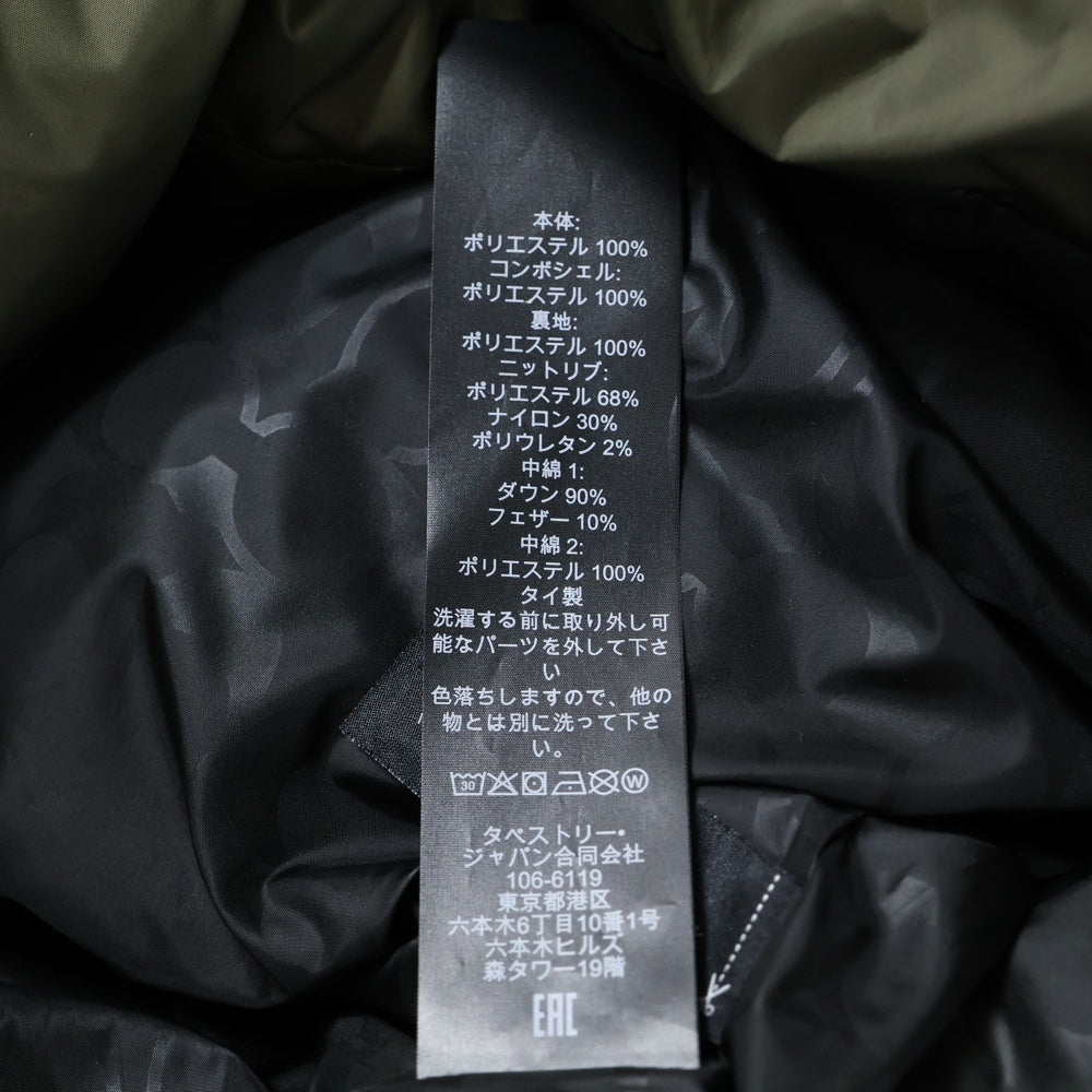 COACH(コーチ) Long Puffer Jacket ロング パッファー シグネチャー フーデッド ジップアップ 中綿 ジャケット コート カーキ CK519