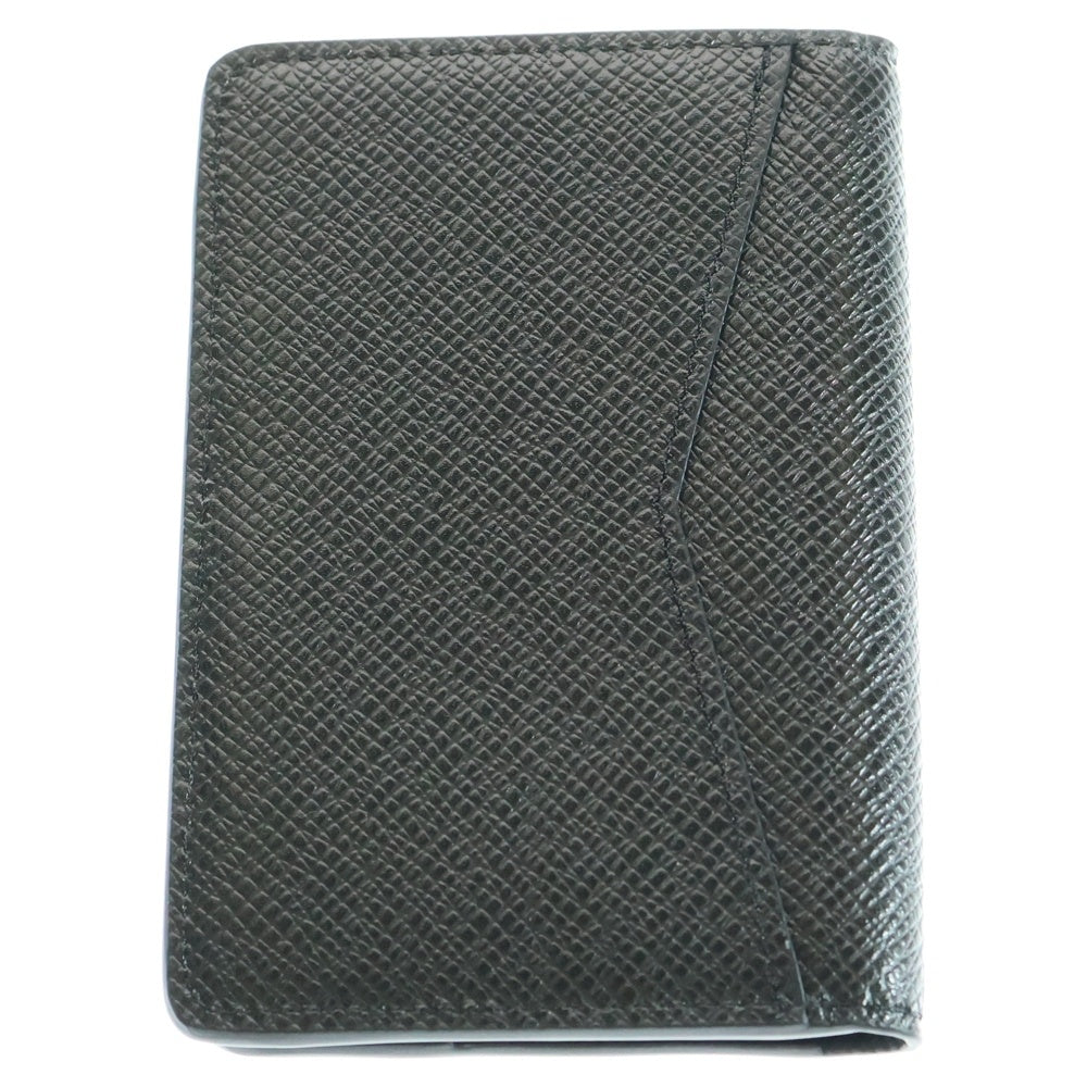 LOUIS VUITTON(ルイヴィトン) タイガ オーガナイザー・ドゥ ポッシュ カードケース 名刺入れ ブラック レザー M30537