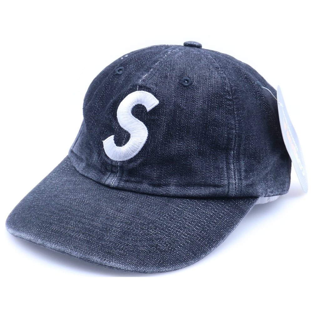 SUPREME(シュプリーム) 22SS kevlar Denim S Logo 6-Panel Cap ケブラー デニムSロゴベースボールキャップ 帽子 ブラック