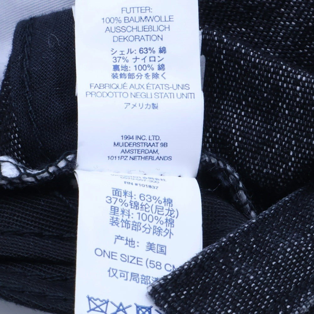 SUPREME(シュプリーム) 22SS kevlar Denim S Logo 6-Panel Cap ケブラー デニムSロゴベースボールキャップ 帽子 ブラック