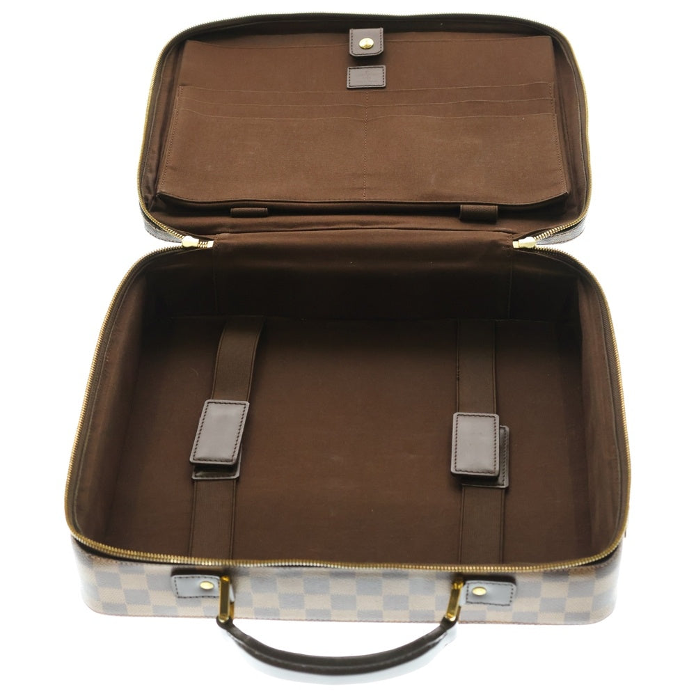 LOUIS VUITTON(ルイヴィトン) オルディナトゥール サバナ ダミエ PVC レザー 2WAY ハンド ショルダー ビジネスバッグ ゴールド金具 ブラウン N53355