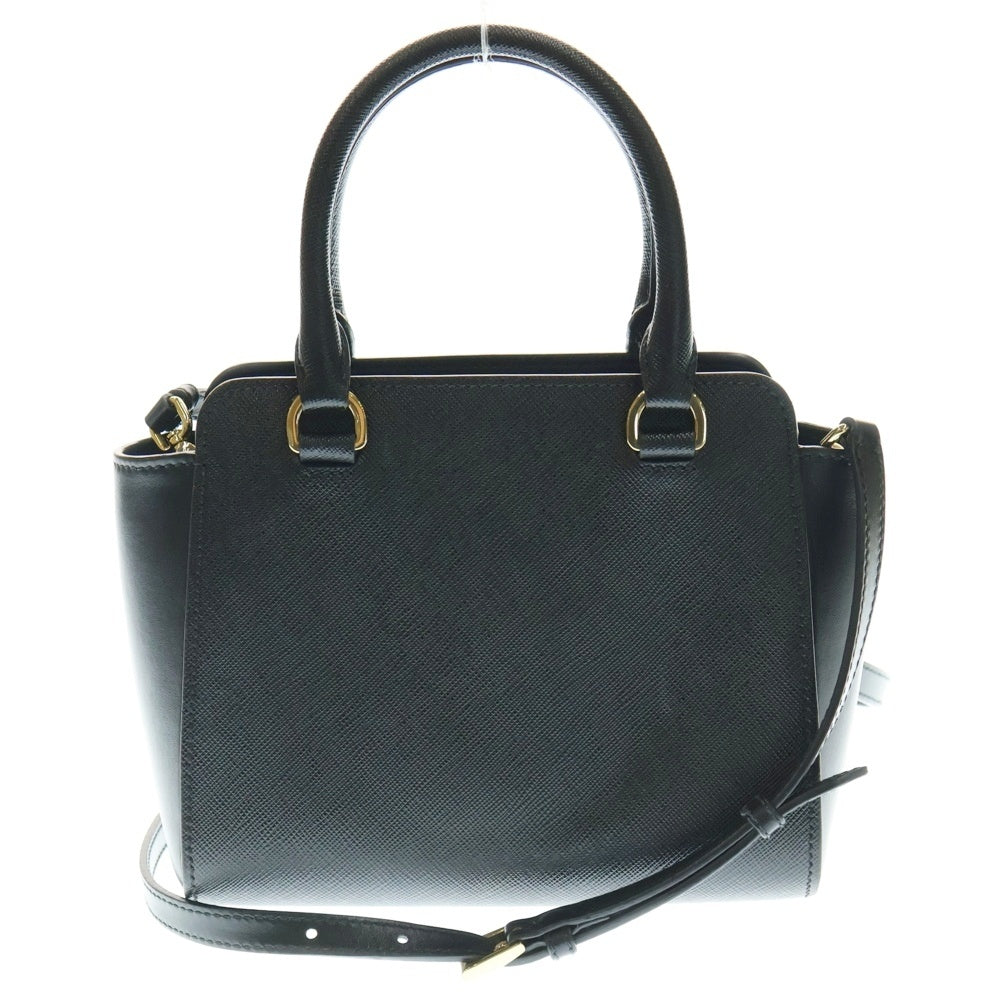 PRADA(プラダ) トライアングルロゴ サフィアーノ 2WAY ミニバッグ レザーハンドバッグ ショルダーバッグ ブラック レディース 1BA380