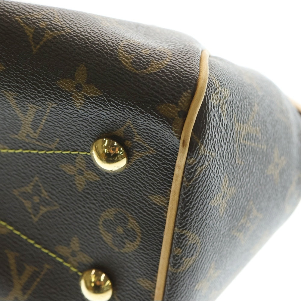LOUIS VUITTON(ルイヴィトン) モノグラム ティヴォリPM レザーハンドバッグ ブラウン レディース M40143