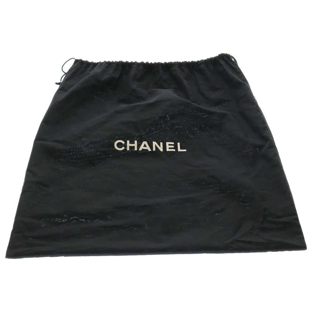 CHANEL(シャネル) マトラッセ ココマーク ラムスキン レザー ミニボストンバッグ ブラック シルバー金具