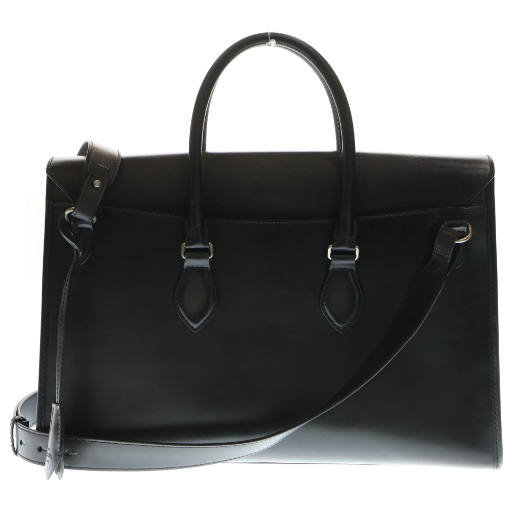 Berluti(ベルルッティ) エミーオ スクリットレザー ブリーフケース 2WAY ハンドバッグ ショルダーバッグ ブラック E_MIO_NEO-V2