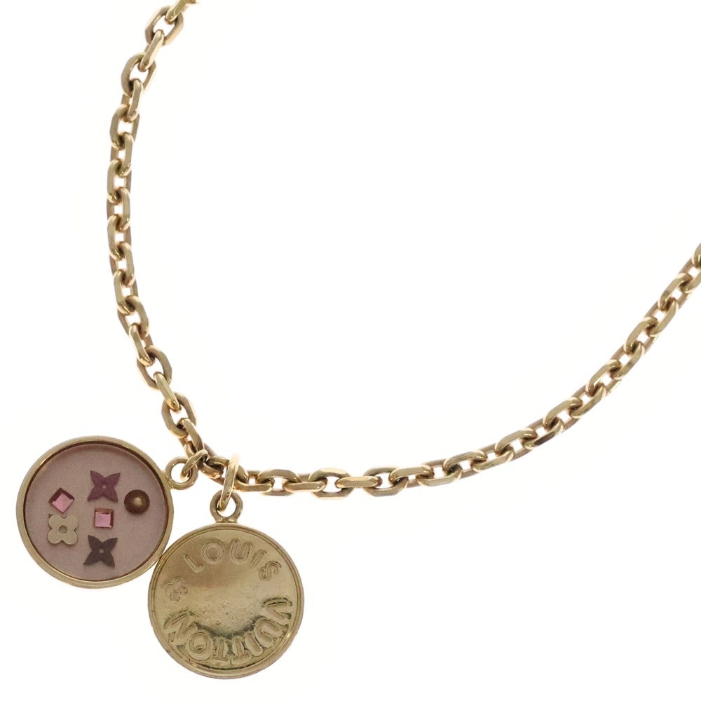 LOUIS VUITTON ロゴネックレス Louis Vuitton x Nigo Squared Necklace ゴールド ネックレス