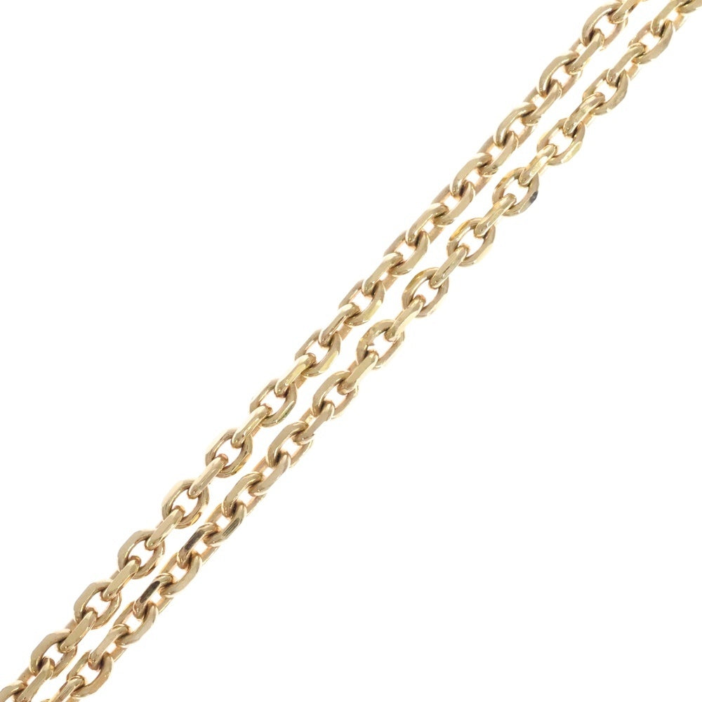 LOUIS VUITTON(ルイヴィトン) コリエ アンクルージョン アールデコ ロゴ ボール ペンダント チェーン ネックレス ゴールド M67099