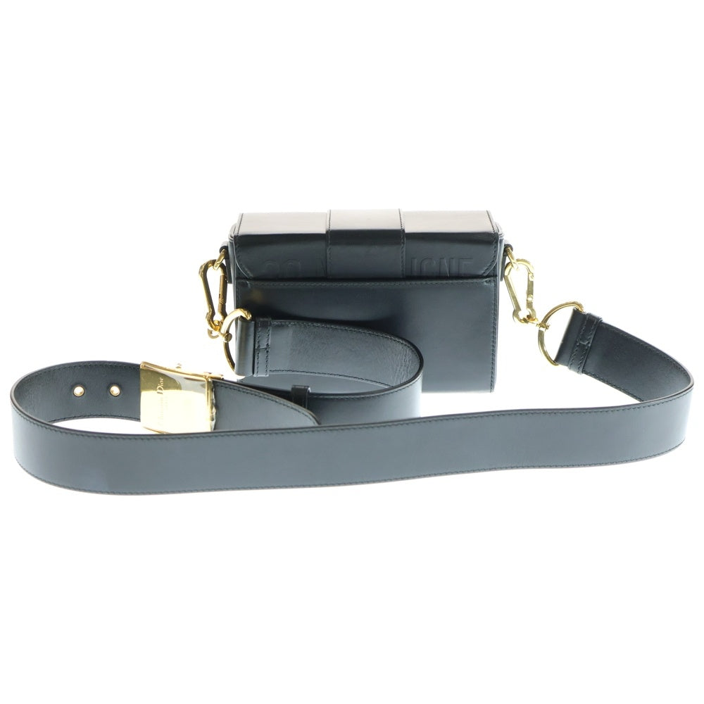 Christian Dior(クリスチャンディオール) モンテーニュ ボックス ショルダー バッグ レザー ブラック