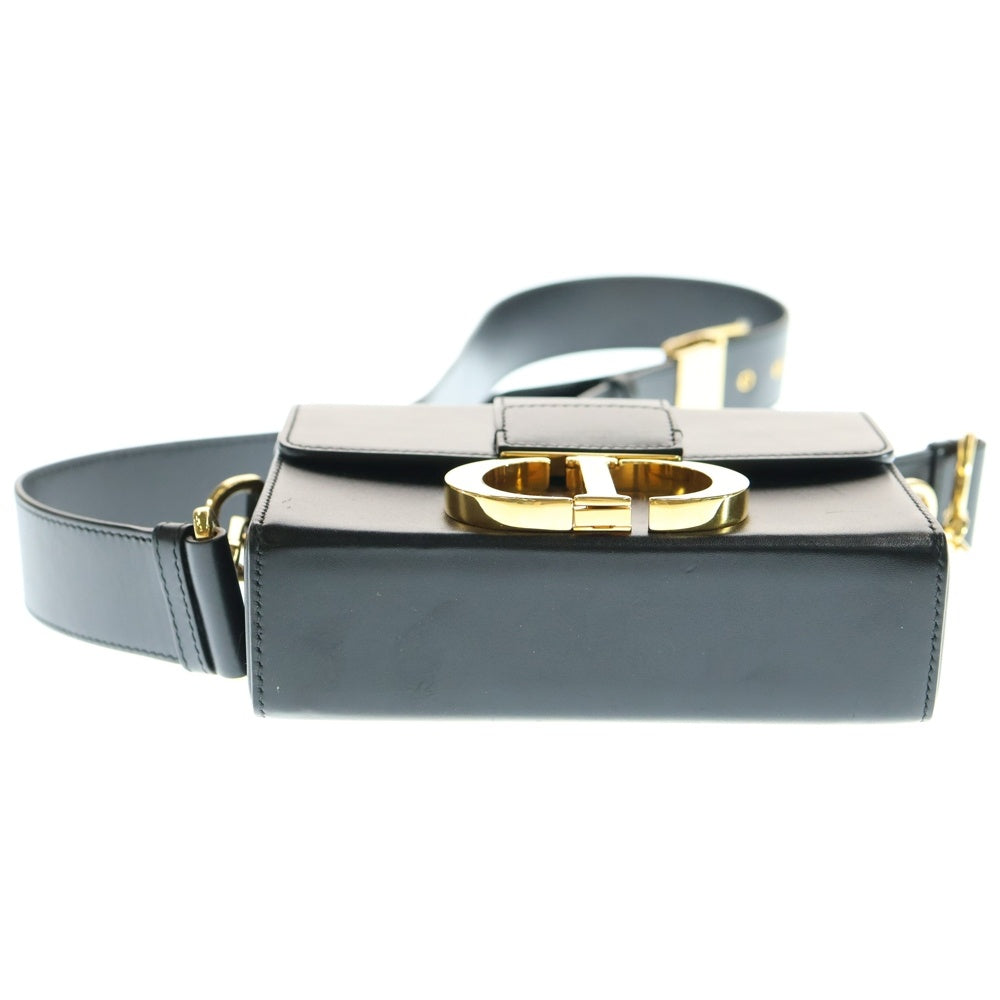 Christian Dior(クリスチャンディオール) モンテーニュ ボックス ショルダー バッグ レザー ブラック