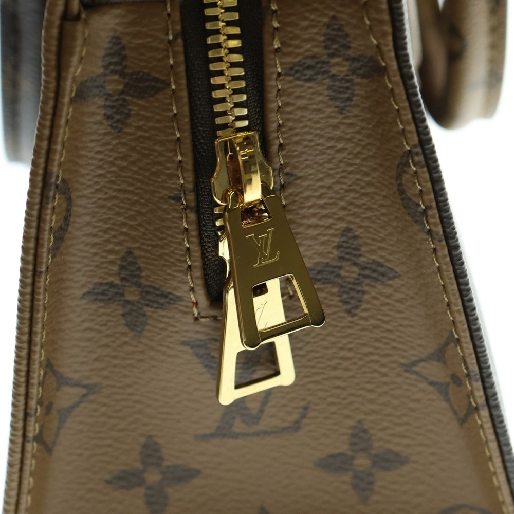 LOUIS VUITTON(ルイヴィトン) オンザゴーEW モノグラム ジャイアント リバース PVC レザー 2WAY ハンド チェーンショルダー バッグ ゴールド金具 ブラウン M14236
