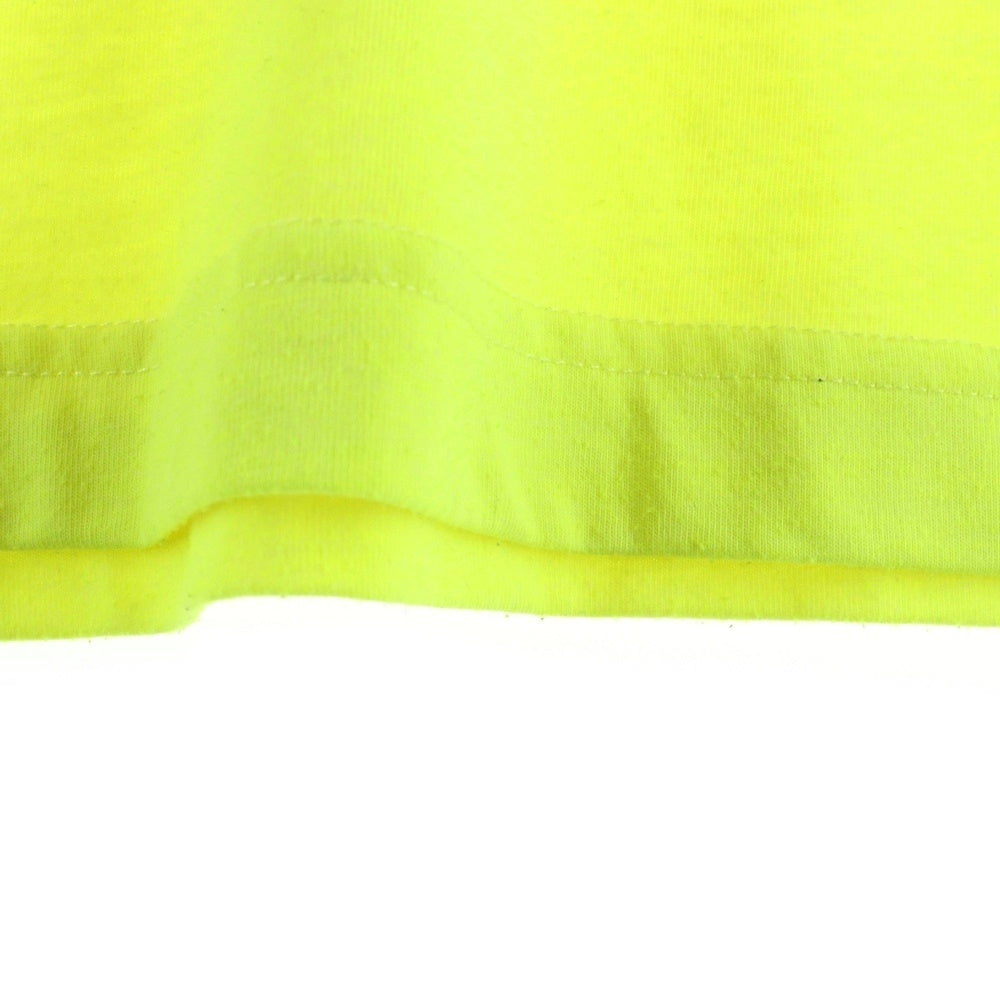 VETEMENTS(ヴェトモン) 20SS ロゴプリントバーコードパッチTシャツ 半袖カットソー ネオンイエロー SS20TR304