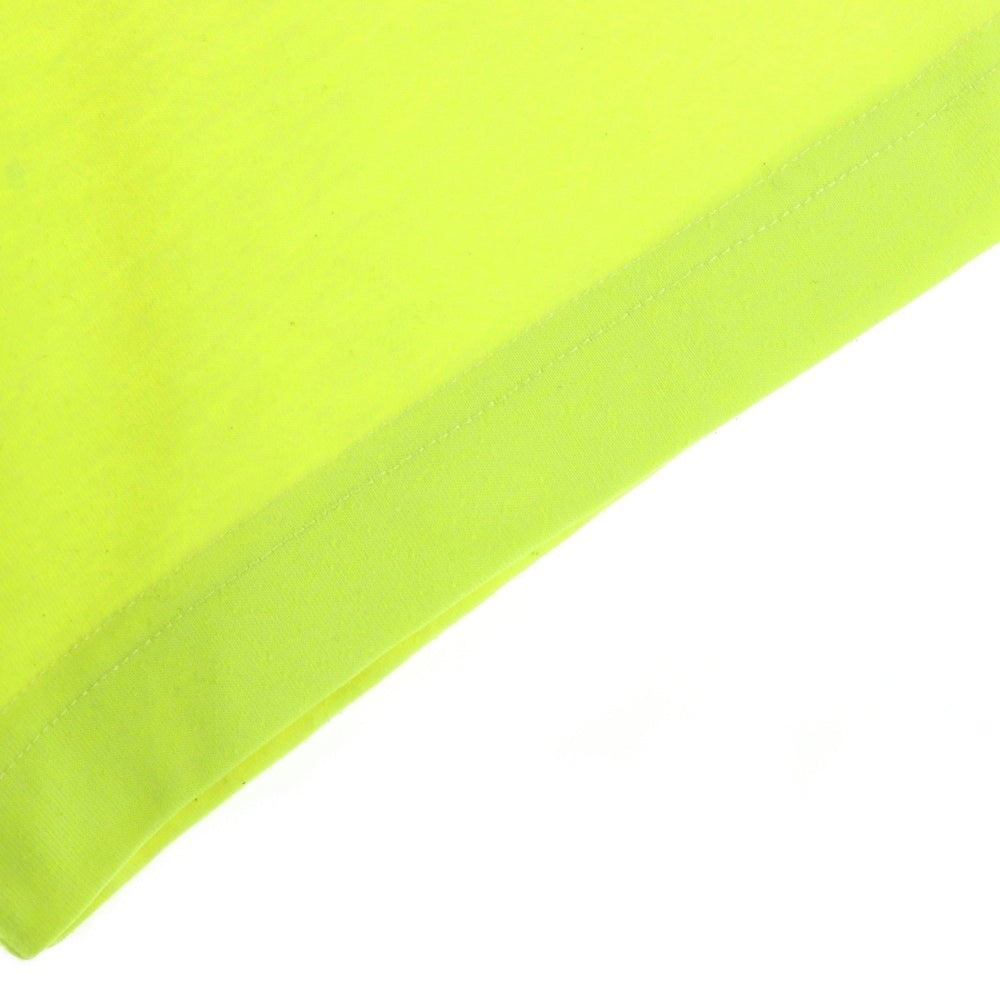 VETEMENTS(ヴェトモン) 20SS ロゴプリントバーコードパッチTシャツ 半袖カットソー ネオンイエロー SS20TR304