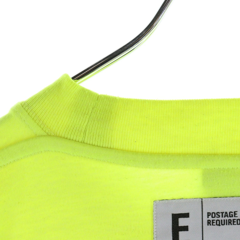 VETEMENTS(ヴェトモン) 20SS ロゴプリントバーコードパッチTシャツ 半袖カットソー ネオンイエロー SS20TR304